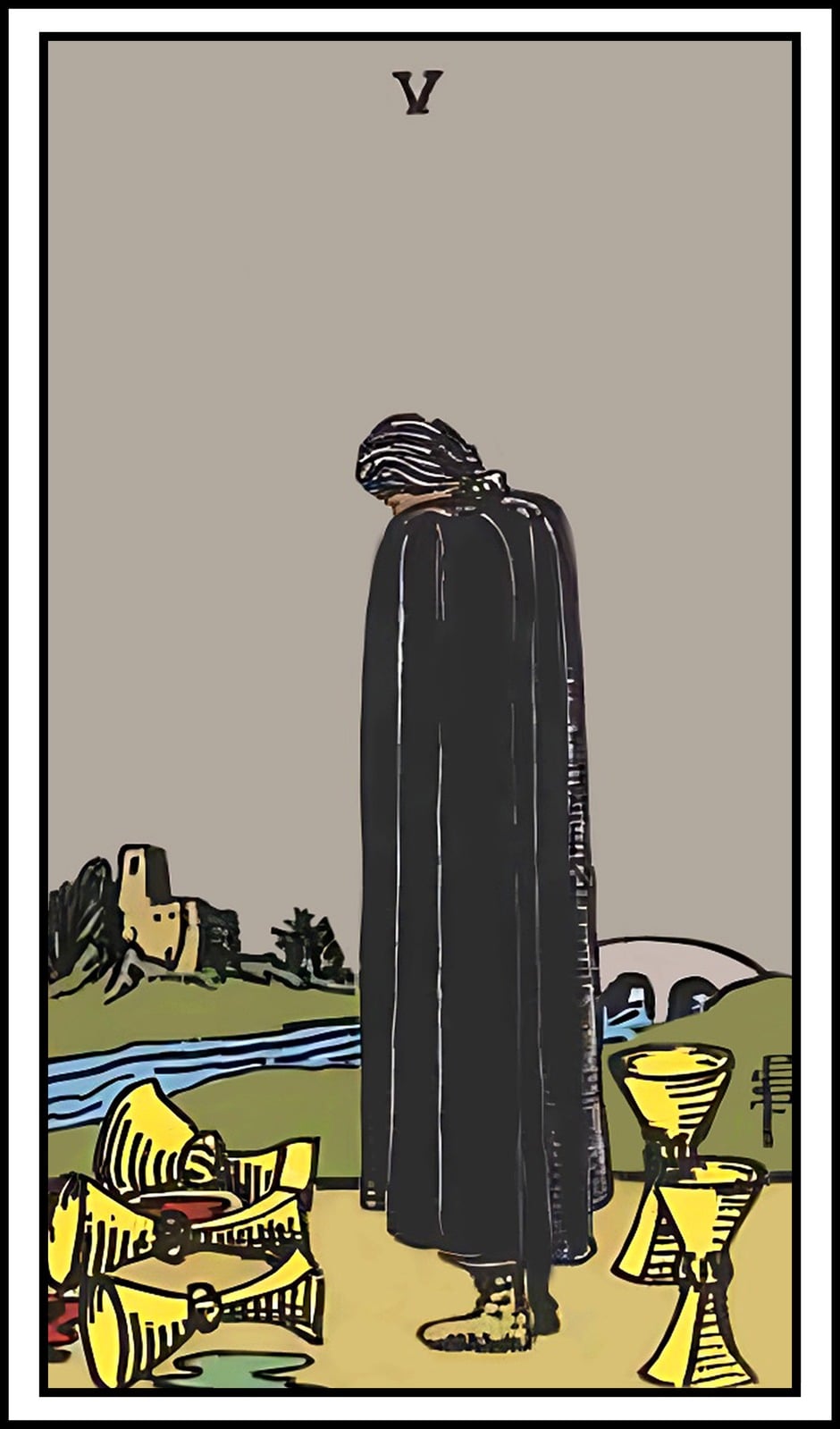 Five of Cups moodboard