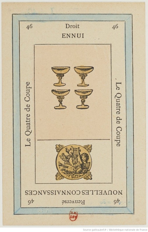 Four of Cups moodboard
