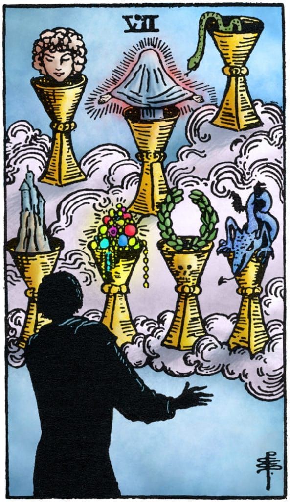 Seven of Cups moodboard