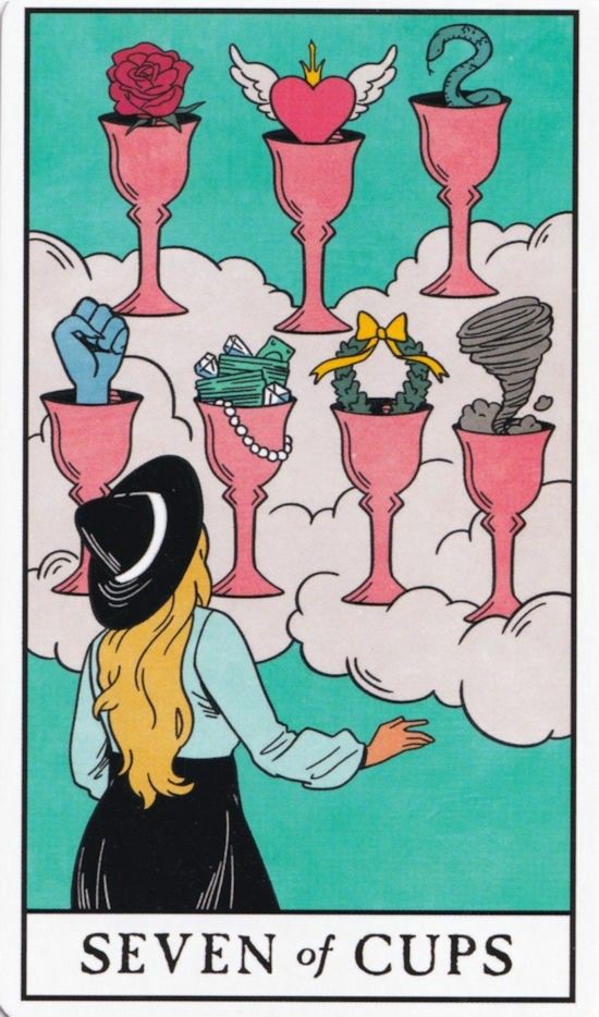 Seven of Cups moodboard