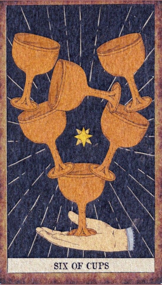 Six of Cups moodboard