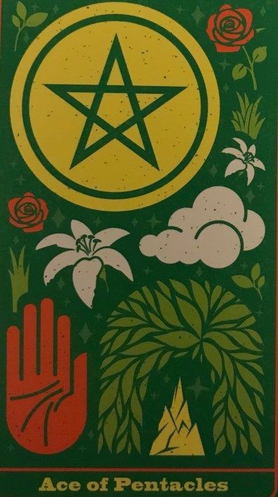 Ace of Pentacles moodboard