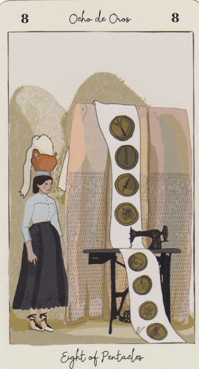 Eight of Pentacles moodboard