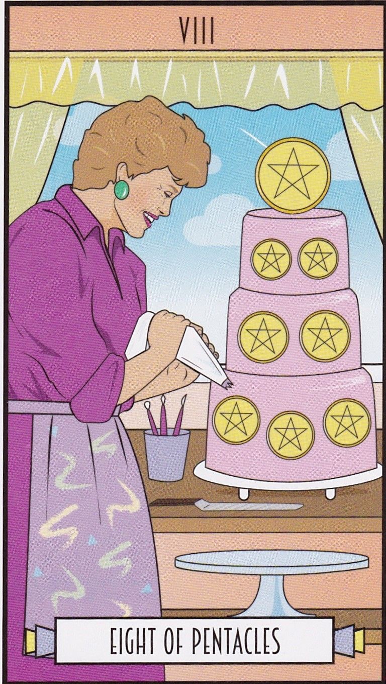 Eight of Pentacles moodboard