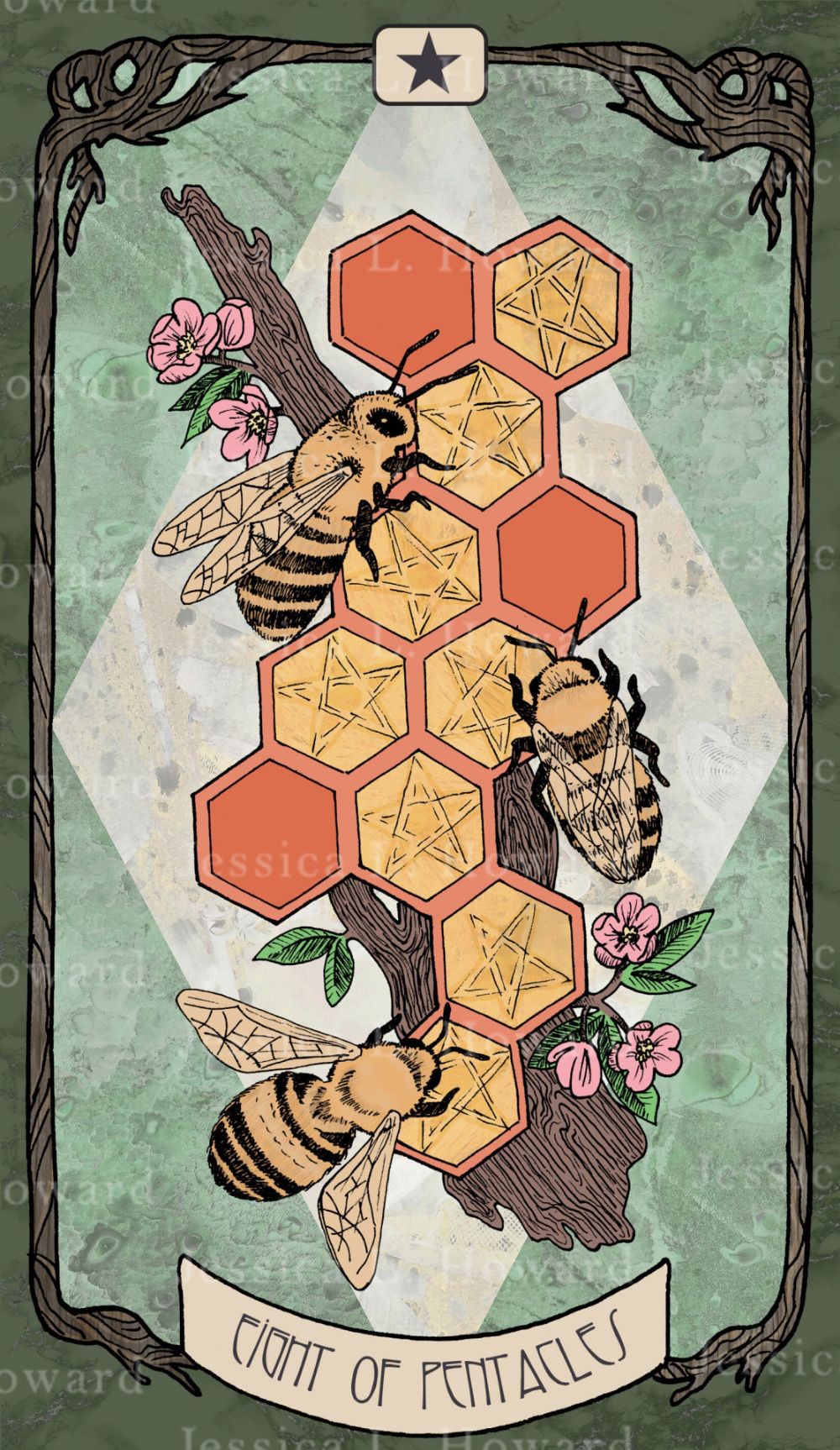 Eight of Pentacles moodboard