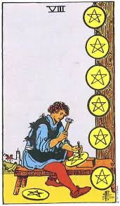Eight of Pentacles moodboard