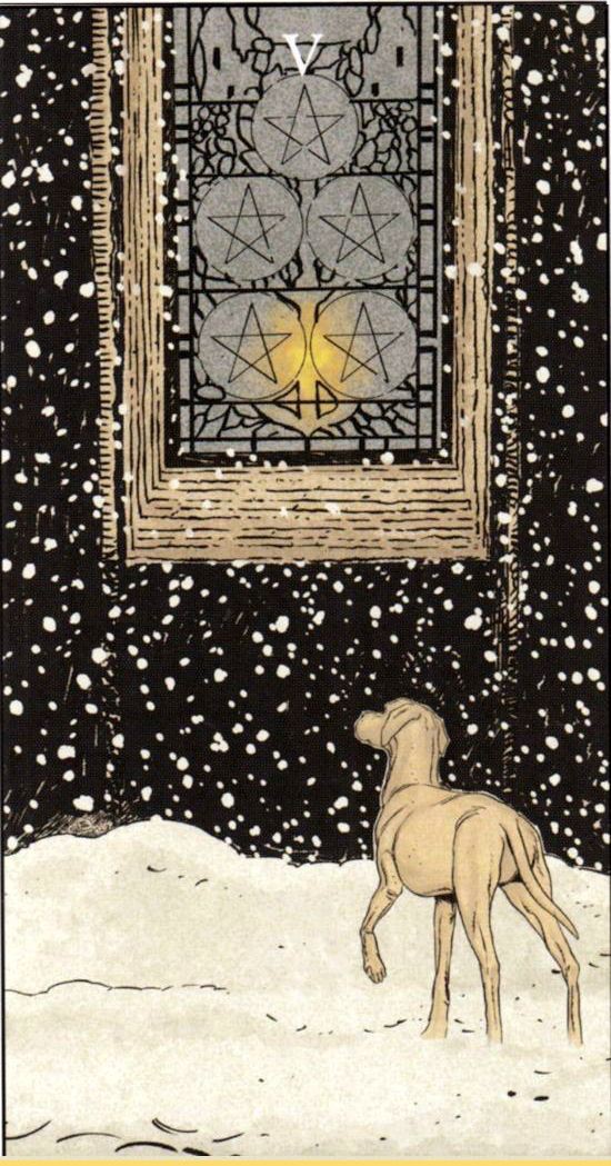 Five of Pentacles moodboard
