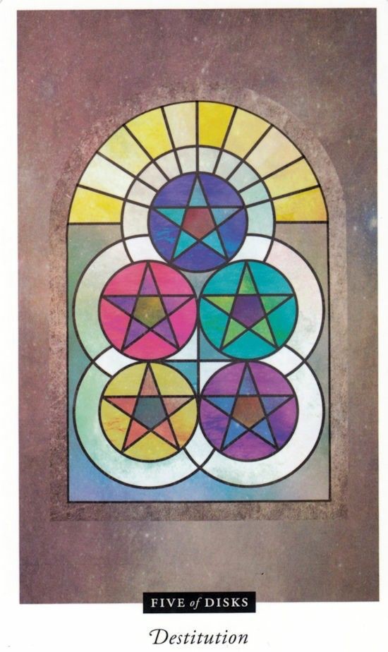Five of Pentacles moodboard
