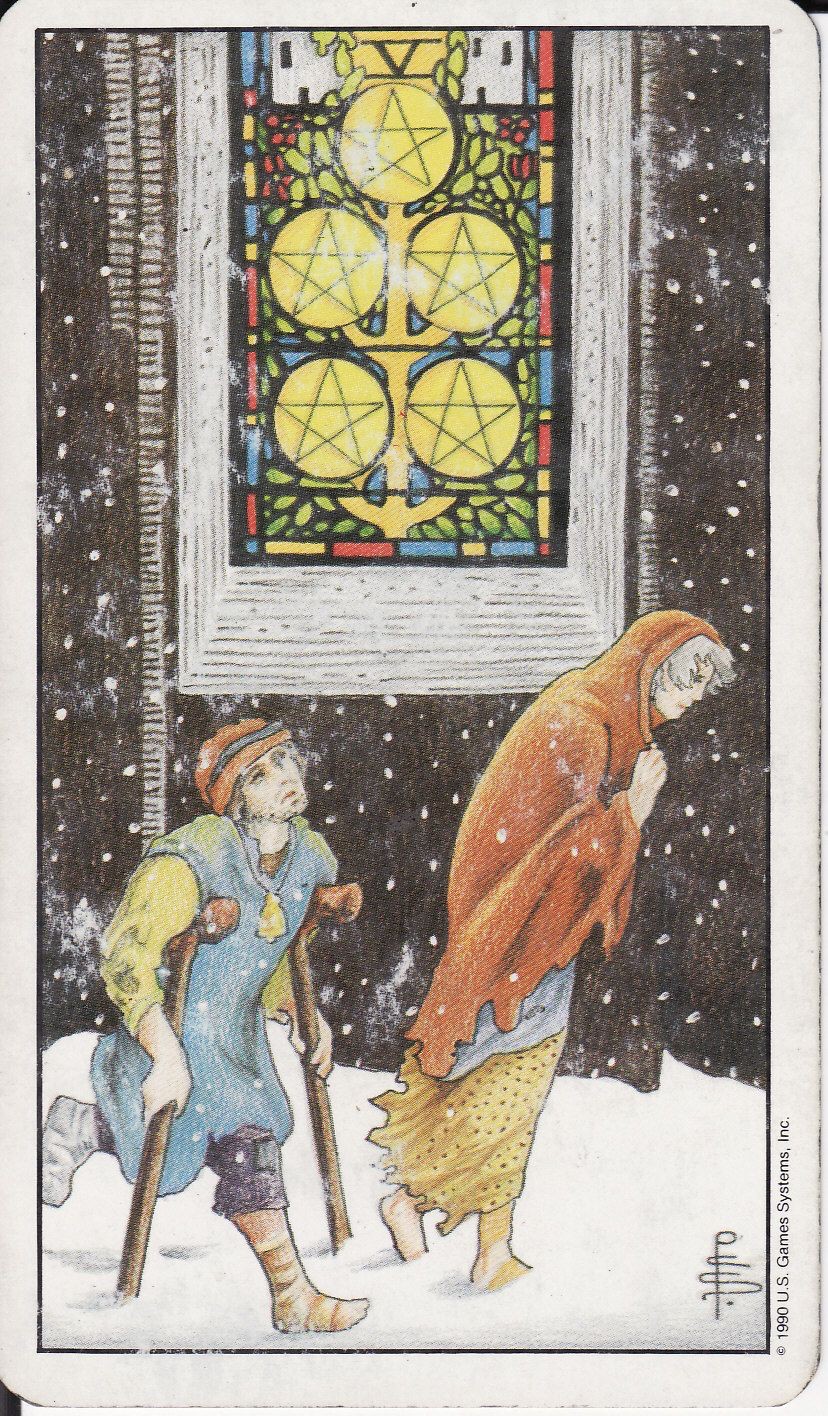 Five of Pentacles moodboard