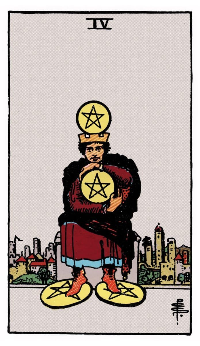 Four of Pentacles moodboard