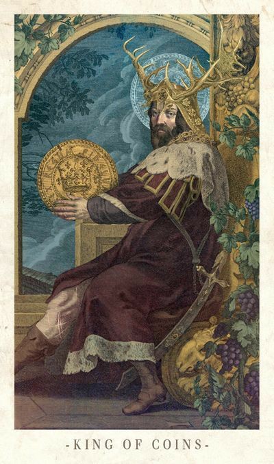 King of Pentacles moodboard