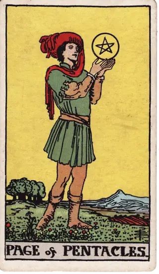 Page of Pentacles moodboard