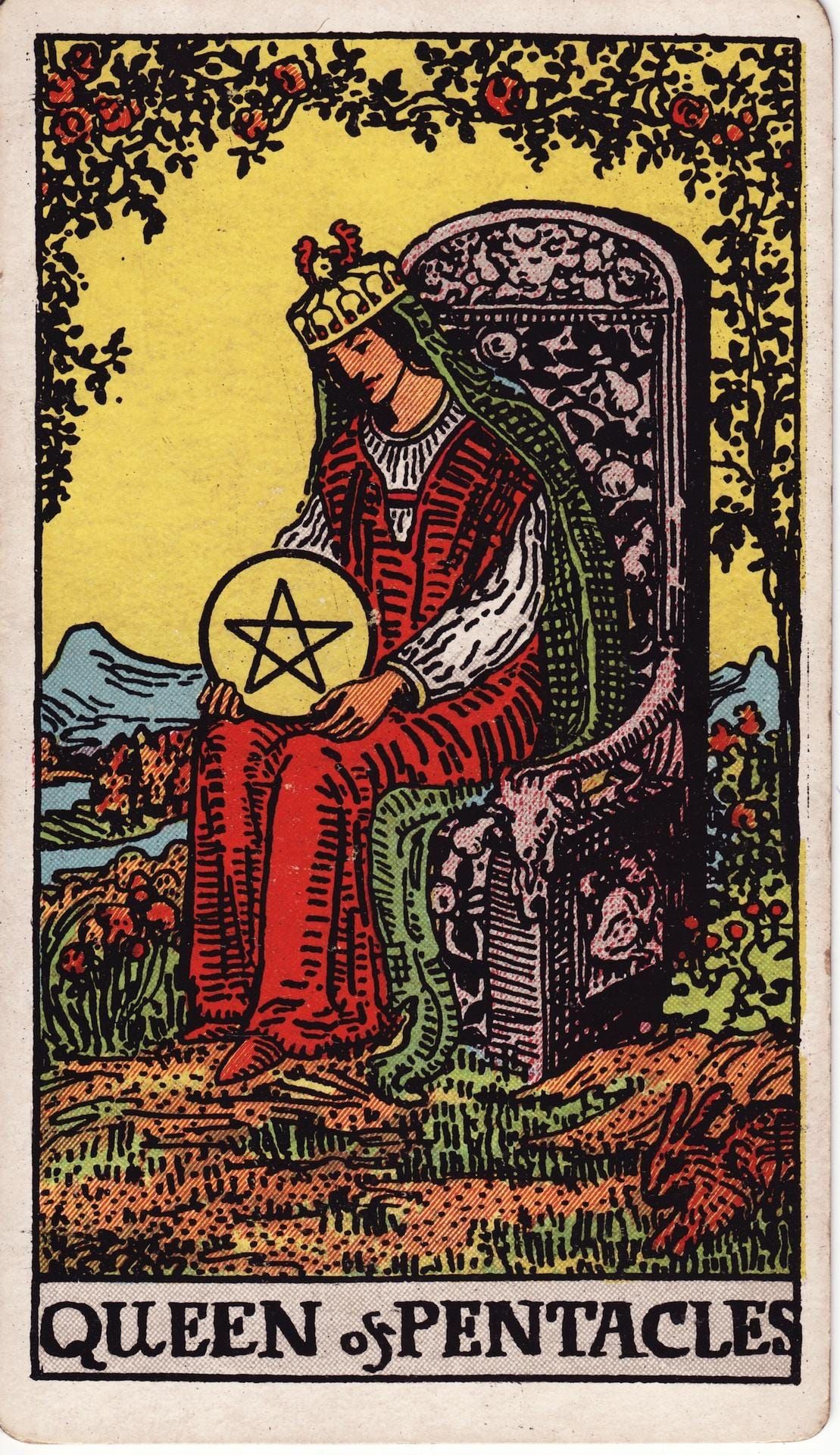 Queen of Pentacles moodboard