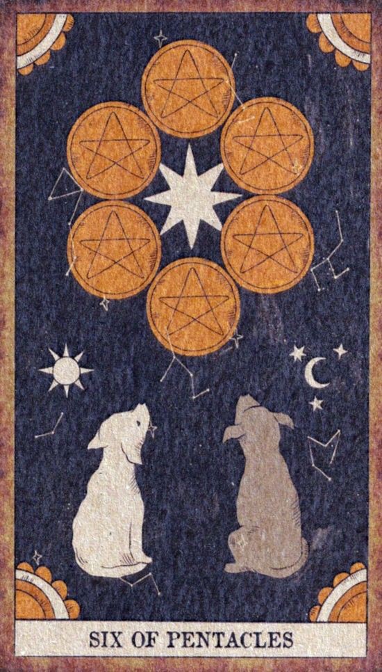 Six of Pentacles moodboard