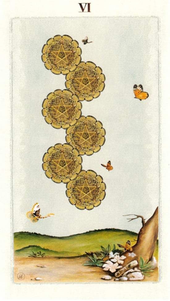 Six of Pentacles moodboard