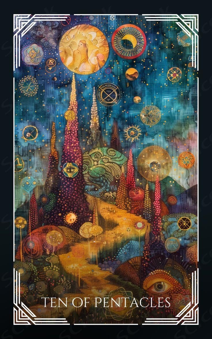 Ten of Pentacles moodboard