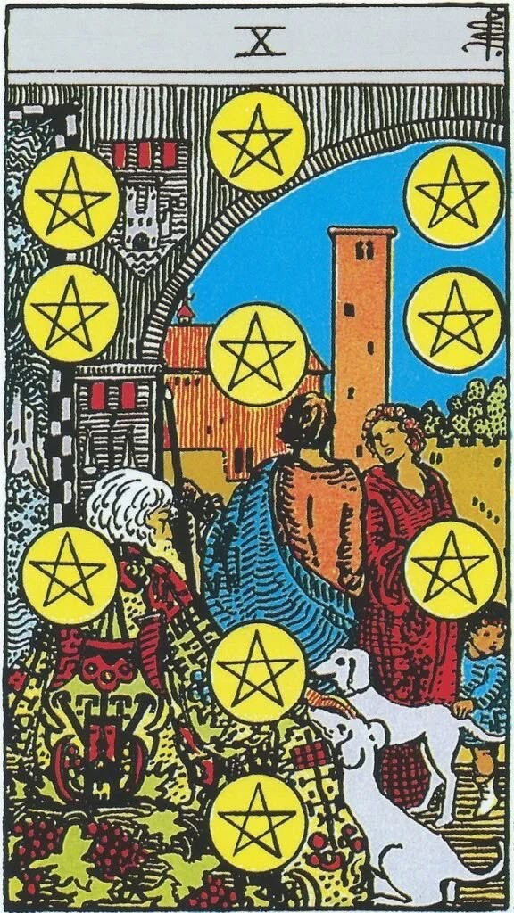 Ten of Pentacles moodboard
