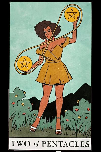 Two of Pentacles moodboard