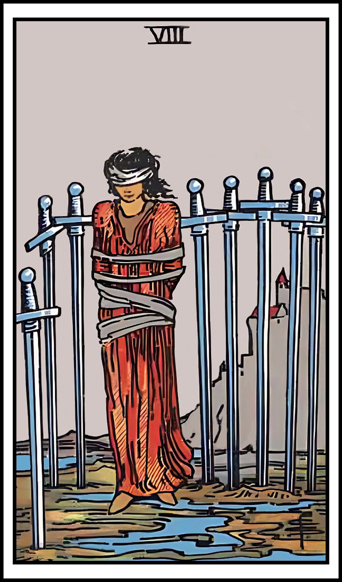 Eight of Swords moodboard