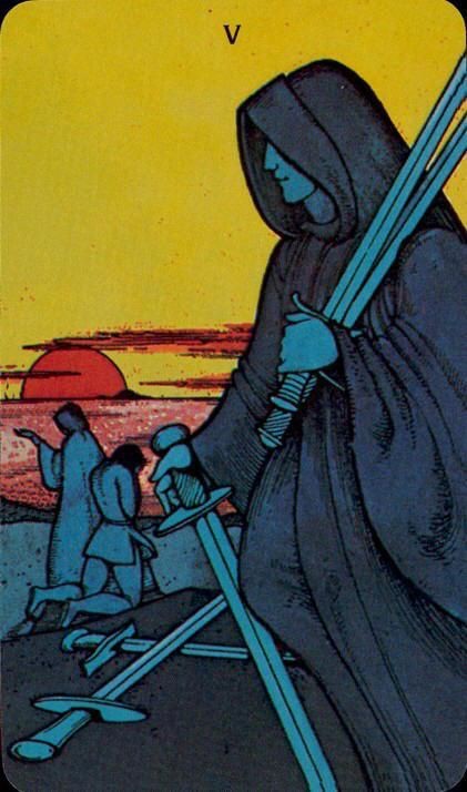 Five of Swords moodboard