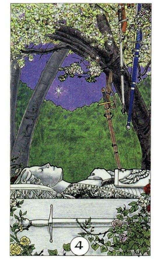Four of Swords moodboard