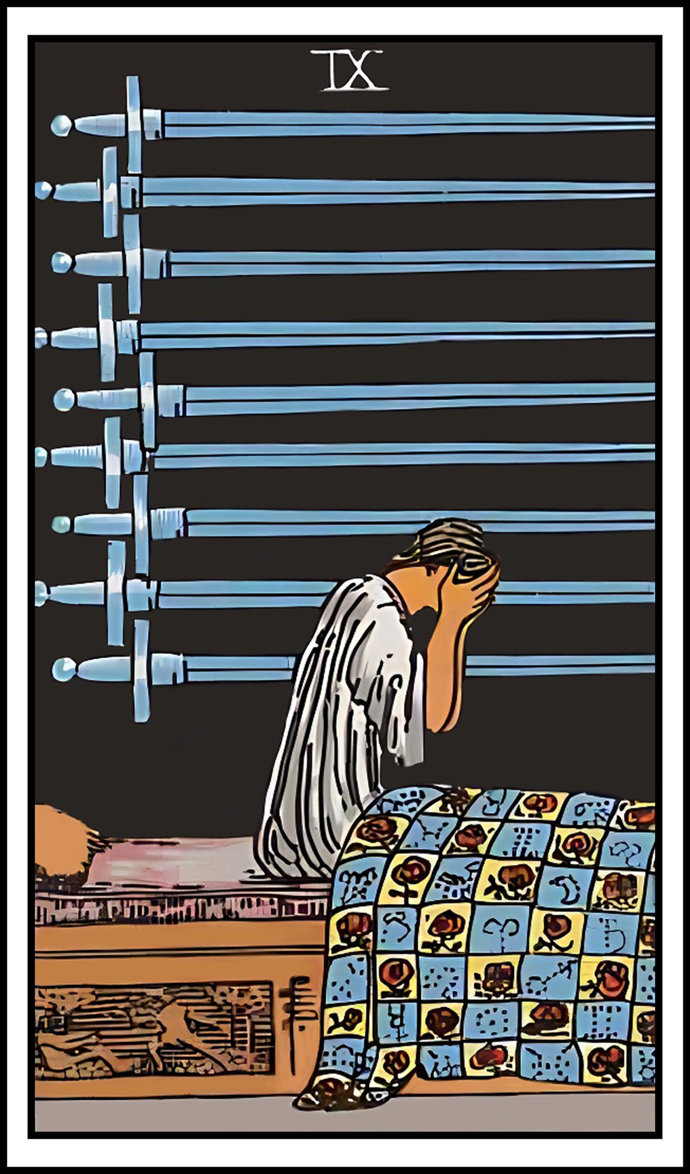 Nine of Swords moodboard