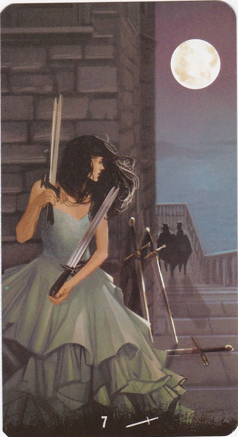 Seven of Swords moodboard