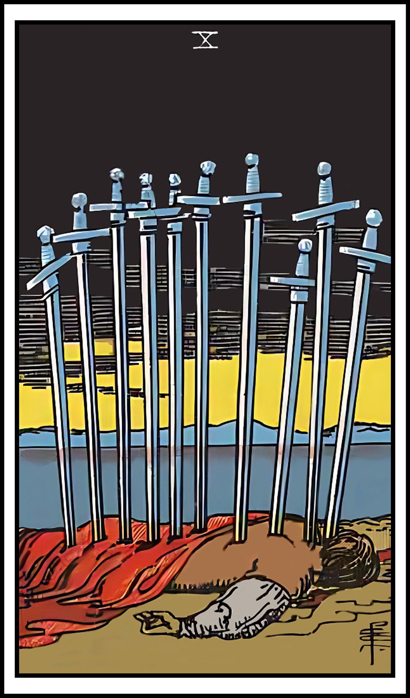 Ten of Swords moodboard