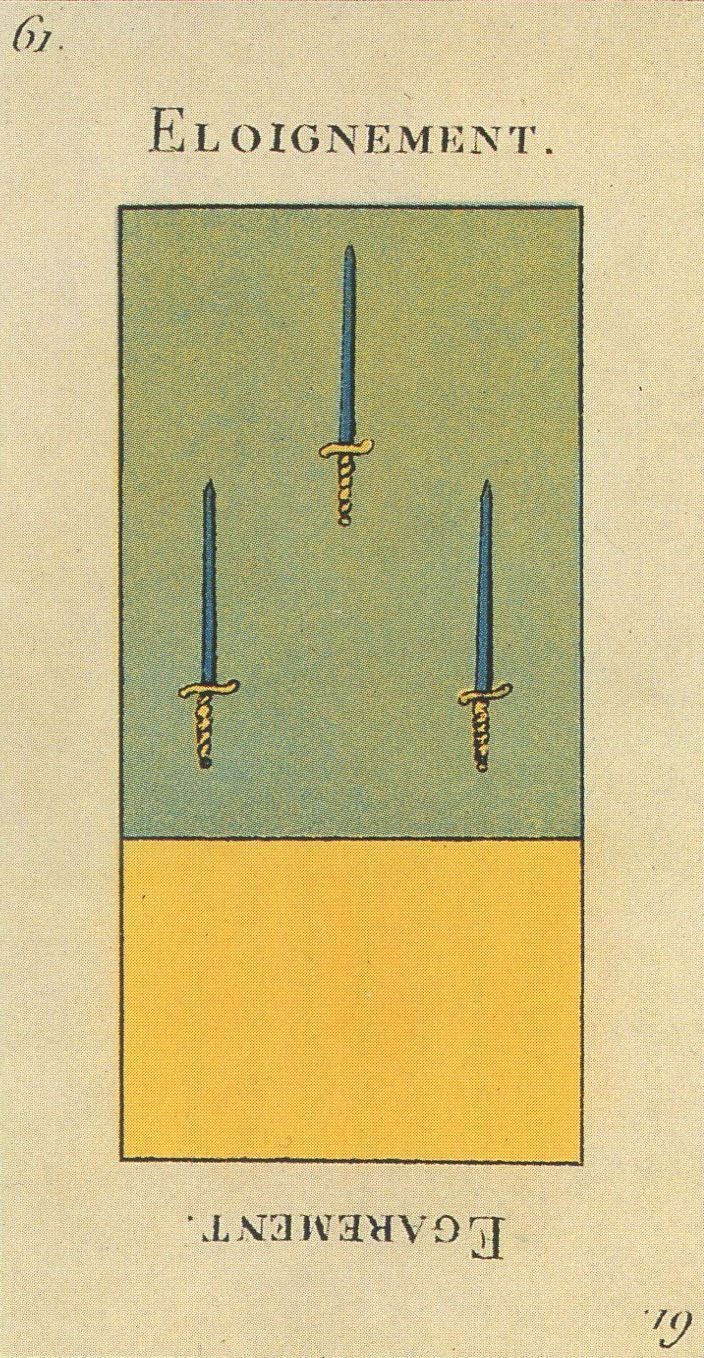 Three of Swords moodboard