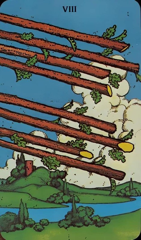 Eight of Wands moodboard