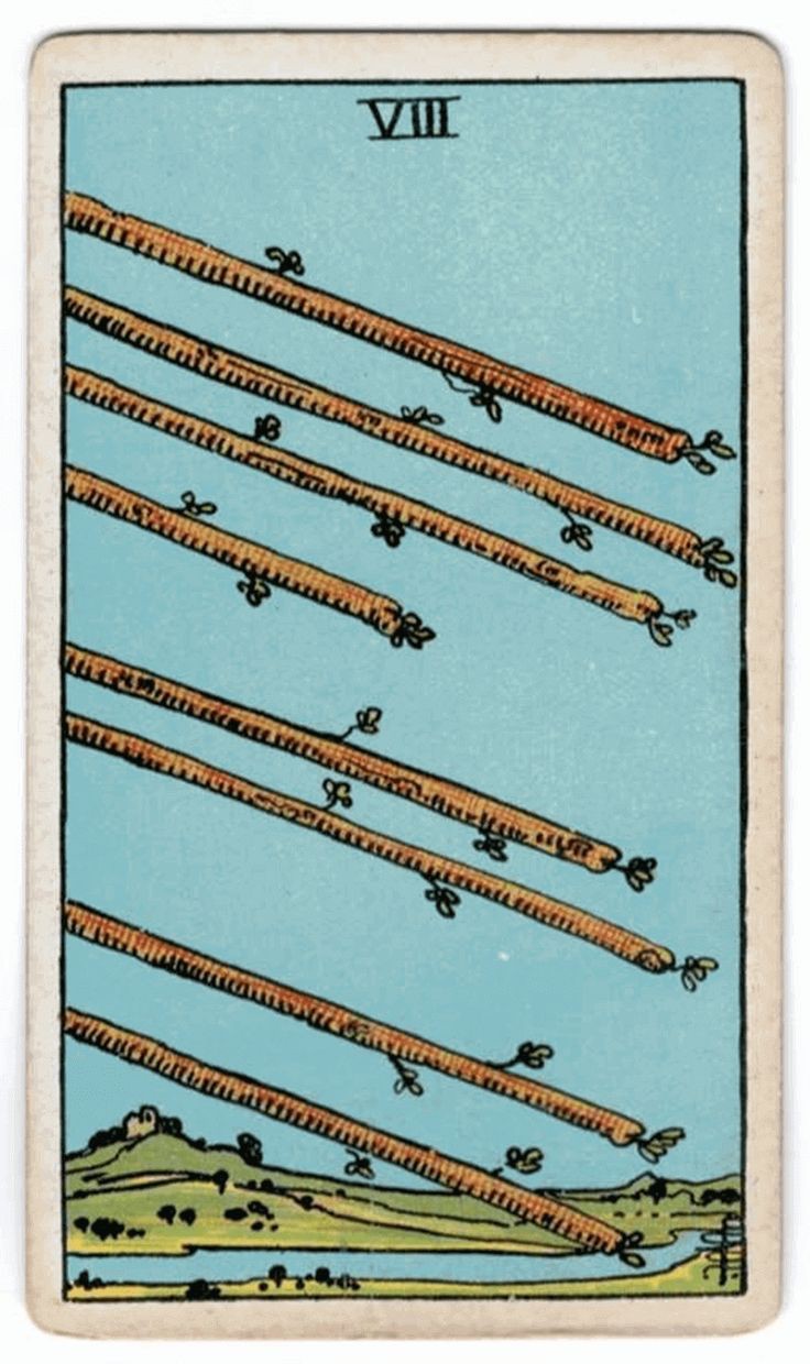 Eight of Wands moodboard