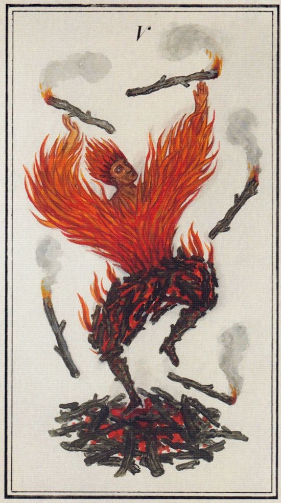 Five of Wands moodboard