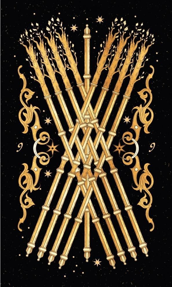 Nine of Wands moodboard