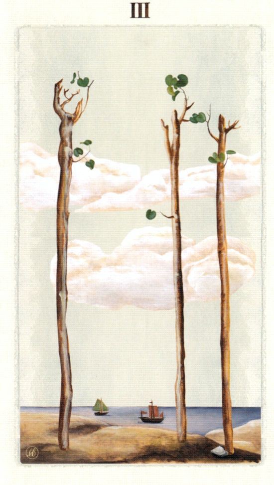 Three of Wands moodboard